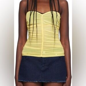 MIAOU Yellow Renzo Tube Top